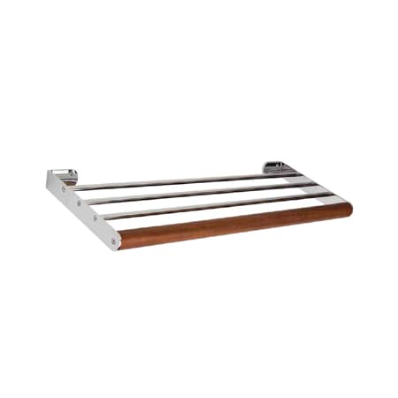Whitehaus Antonio Miro Towel Shelf, Chrome/Ebony Wood AMAT06